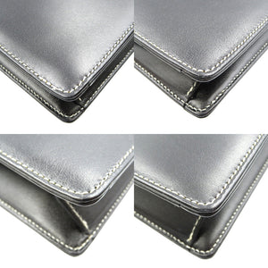 美品 クリスチャン ディオール レザー ゴールド金具 ブラック 黒 ハンドバッグ 0093【中古】Christian Dior