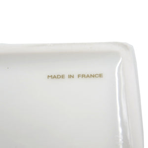 未使用 カルティエ トリンケットトレー 陶器 ホワイト ゴールド パンサー ヒョウ 小皿 ミニトレイ 0103【中古】Cartier