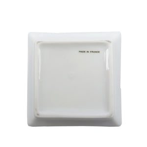 未使用 カルティエ トリンケットトレー 陶器 ホワイト ゴールド パンサー ヒョウ 小皿 ミニトレイ 0103【中古】Cartier