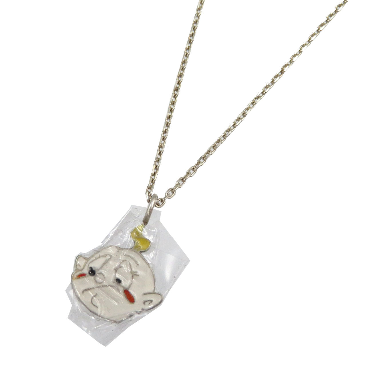 未使用 クリスチャン ディオール シルバー925 キャラクター ネックレス 0104【中古】Christian Dior