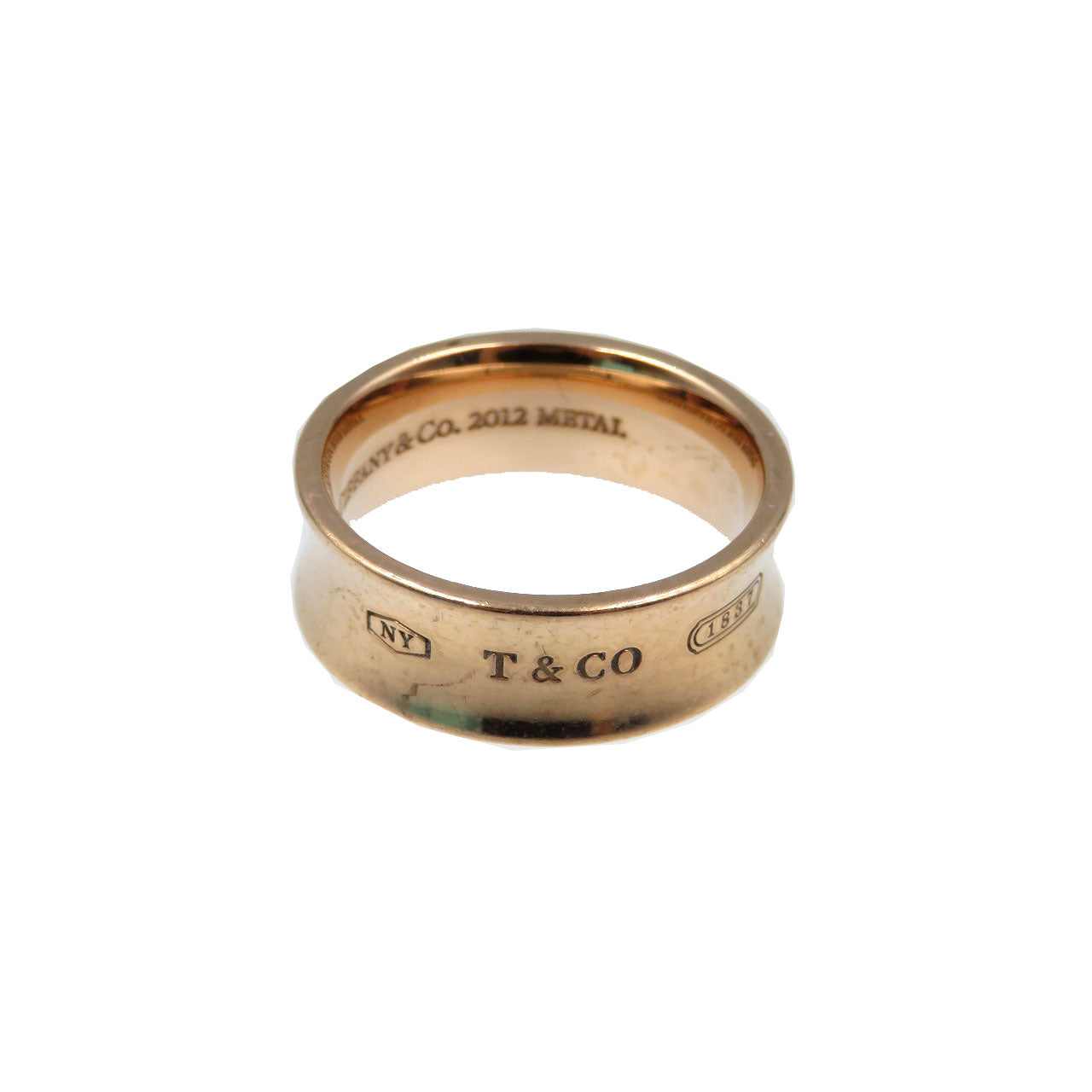 ティファニー 1837 ナロー リング メタル ピンクゴールド 指輪 0132【中古】TIFFANY&Co.