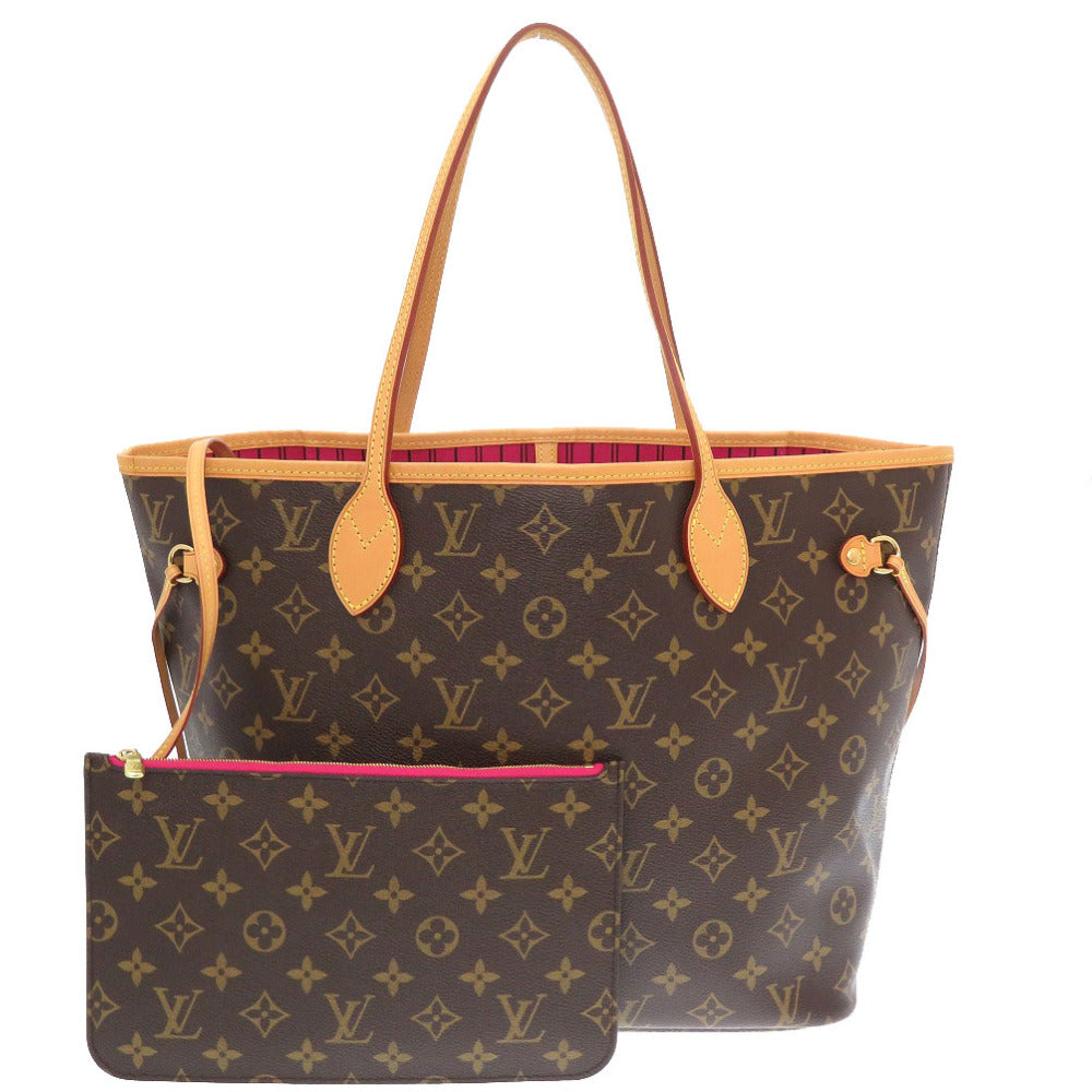 美品 ルイ ヴィトン モノグラム 新型 ネヴァーフルMM フューシャ M40996 トートバッグ バッグ LV 0136 【中古】 LOUIS VUITTON