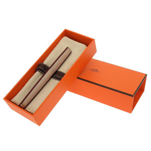 新品同様 エルメス ノーチラス ボールペン アルミニウム/ステンレス ボルドー シルバー 紫 0142【中古】HERMES