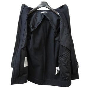 新品同様 ストーンアイランド ジップ メルトンコート ネイビー ウール ナイロン 紺 0145 【中古】 STONE ISLAND メンズ