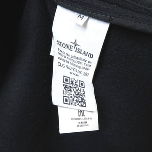 新品同様 ストーンアイランド ジップ メルトンコート ネイビー ウール ナイロン 紺 0145 【中古】 STONE ISLAND メンズ