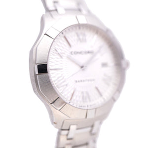 新品同様 コンコルド サラトガ 02.3.14.1060 クオーツ 腕時計 ステンレススチール シルバー文字盤 0152【中古】Concord レディース