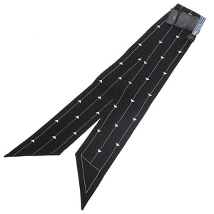 美品 プラダ ツイル シルク ブラック 黒 スカーフ 0166【中古】PRADA