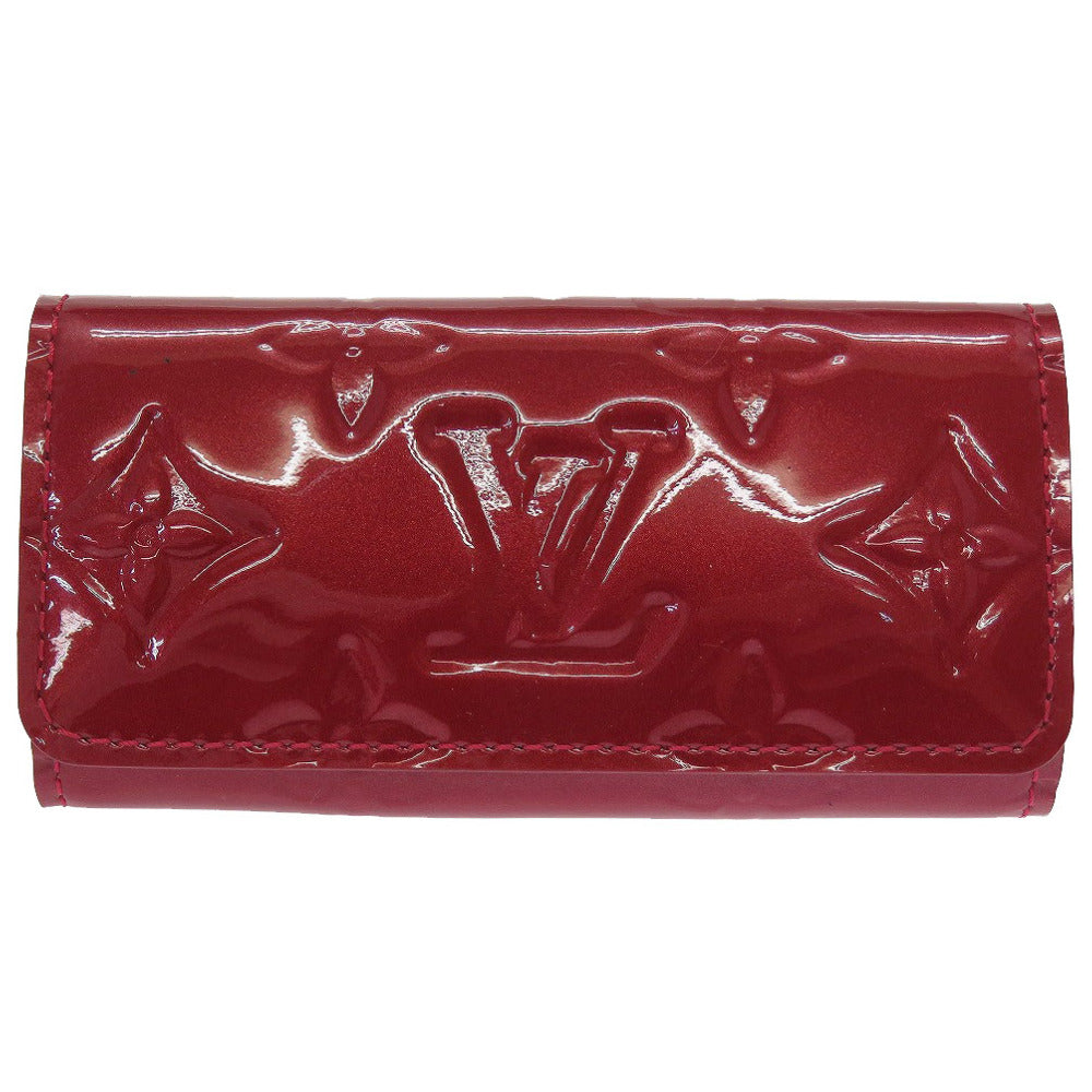 美品 ルイヴィトン モノグラム ヴェルニ ミュルティクレ4 ポムダムール M91976 4連 キーケース 0001【中古】LOUIS VUITTON