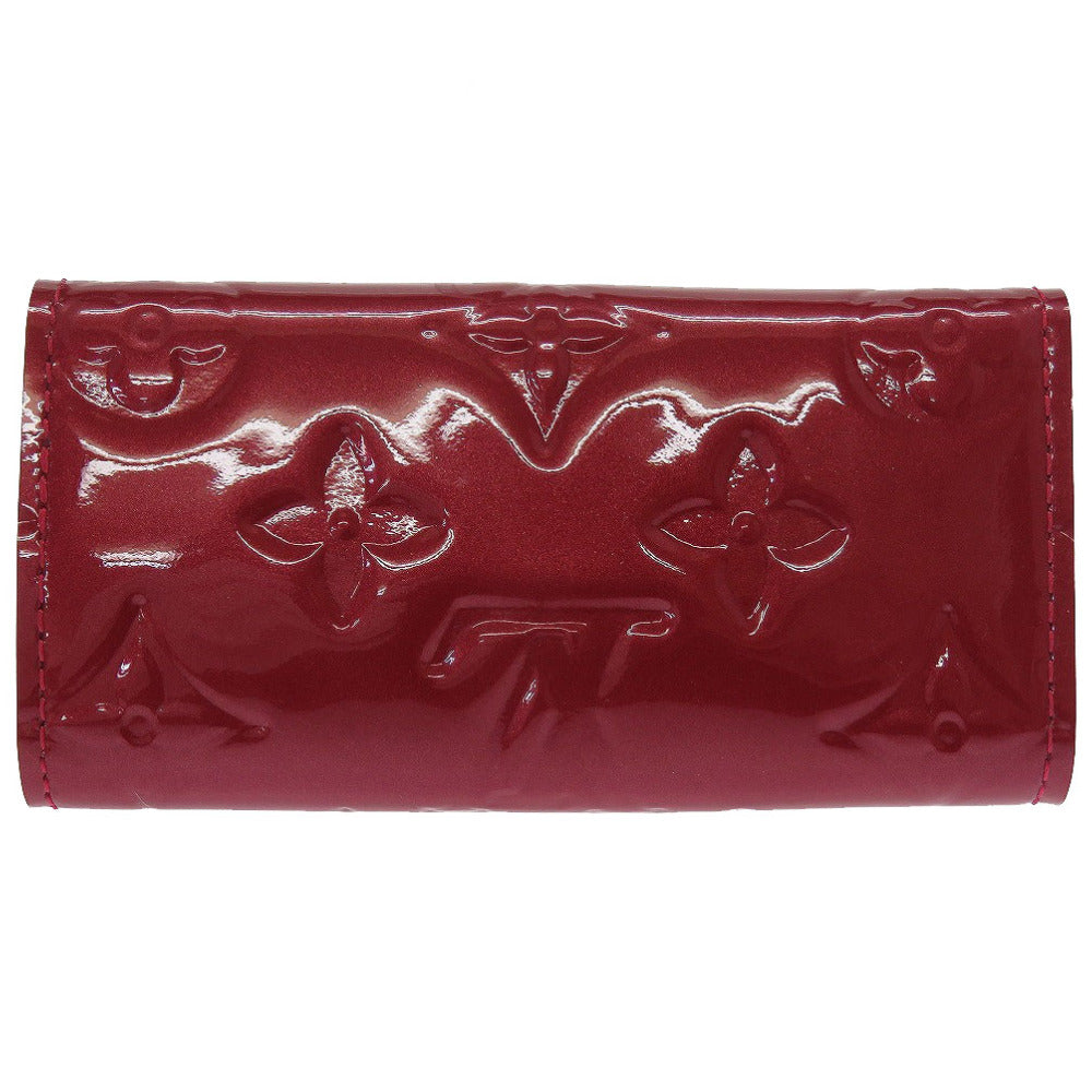 美品 ルイヴィトン モノグラム ヴェルニ ミュルティクレ4 ポムダムール M91976 4連 キーケース 0001【中古】LOUIS VUITTON