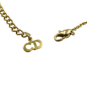美品 クリスチャン ディオール メタル ゴールド レッド 蜂 ネックレス 0015【中古】Christian Dior