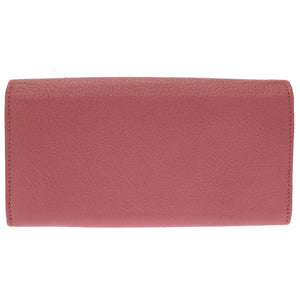 美品 バレンシアガ ジャイアントコンチネンタル 253054 レザー ピンク ラウンドファスナー長財布 財布 0023【中古】BALENCIAGA