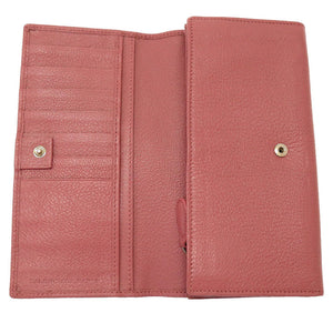 美品 バレンシアガ ジャイアントコンチネンタル 253054 レザー ピンク ラウンドファスナー長財布 財布 0023【中古】BALENCIAGA