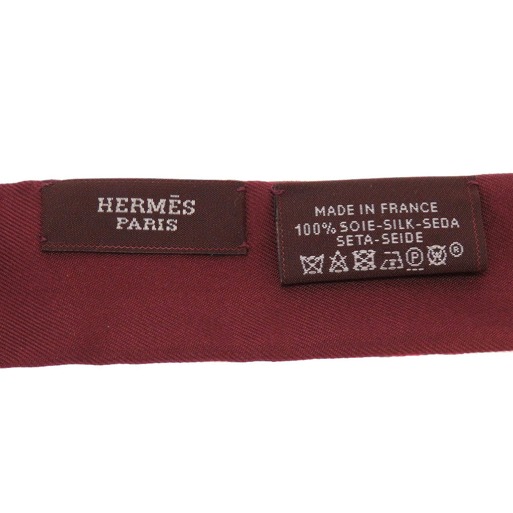 新品同様 エルメス ツイロン シルク レッド 赤 スカーフ 0025【中古】HERMES