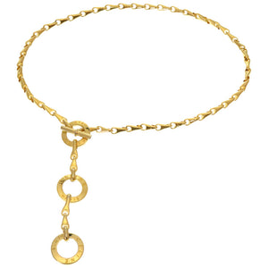 セリーヌ サークル ゴールド チェーン ベルト 0039【中古】CELINE