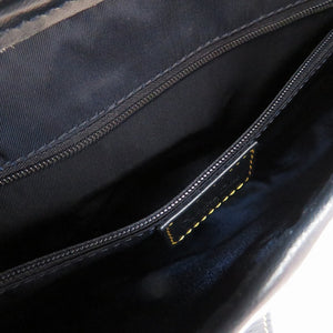 新品同様 クリスチャン ディオール ダブル サドルバッグ トロッター キャンバス ネイビー ハンドバッグ バッグ 紺 0072 【中古】 Christian Dior