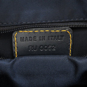 新品同様 クリスチャン ディオール ダブル サドルバッグ トロッター キャンバス ネイビー ハンドバッグ バッグ 紺 0072 【中古】 Christian Dior