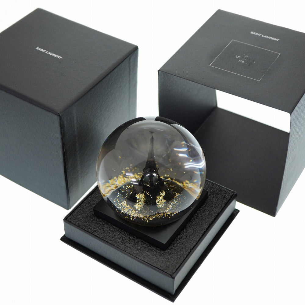 サンローランパリ RIVE DROITE スノードーム エッフェル塔 オブジェ 0075【中古】SAINT LAURENT PARIS