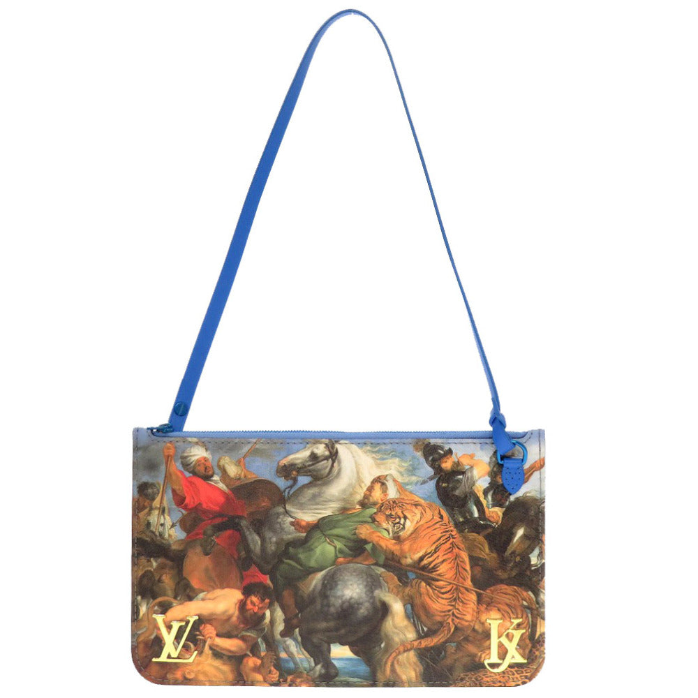 新品同様 ルイ ヴィトン モノグラムセルティ ネヴァーフル ポーチ RUBENS マスターコレクション M43317 ポーチ ブルー LV 0076 【中古】 LOUIS VUITTON