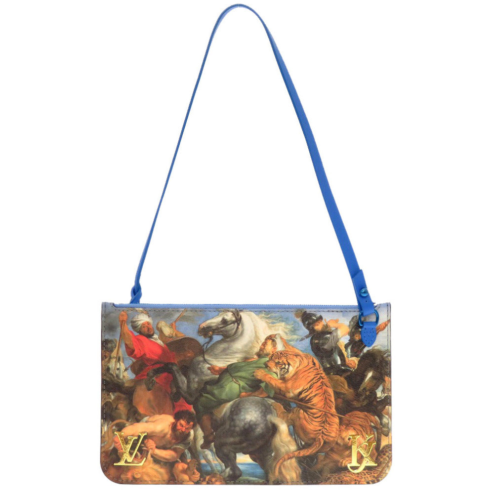 新品同様 ルイ ヴィトン モノグラムセルティ ネヴァーフル ポーチ RUBENS マスターコレクション M43317 ポーチ ブルー LV 0076 【中古】 LOUIS VUITTON