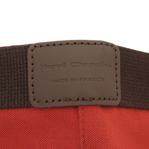 新品同様 エルベシャプリエ コーデュラ 舟型 ナイロン レッド ブラウン 赤 茶 トートバッグ 0077【中古】Herve Chapelier