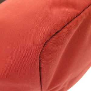 新品同様 エルベシャプリエ コーデュラ 舟型 ナイロン レッド ブラウン 赤 茶 トートバッグ 0077【中古】Herve Chapelier