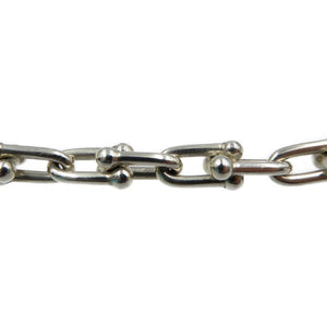 美品 ティファニー ハードウェア シルバー925 ミディアム リング ブレスレット 0111【中古】TIFFANY&Co.