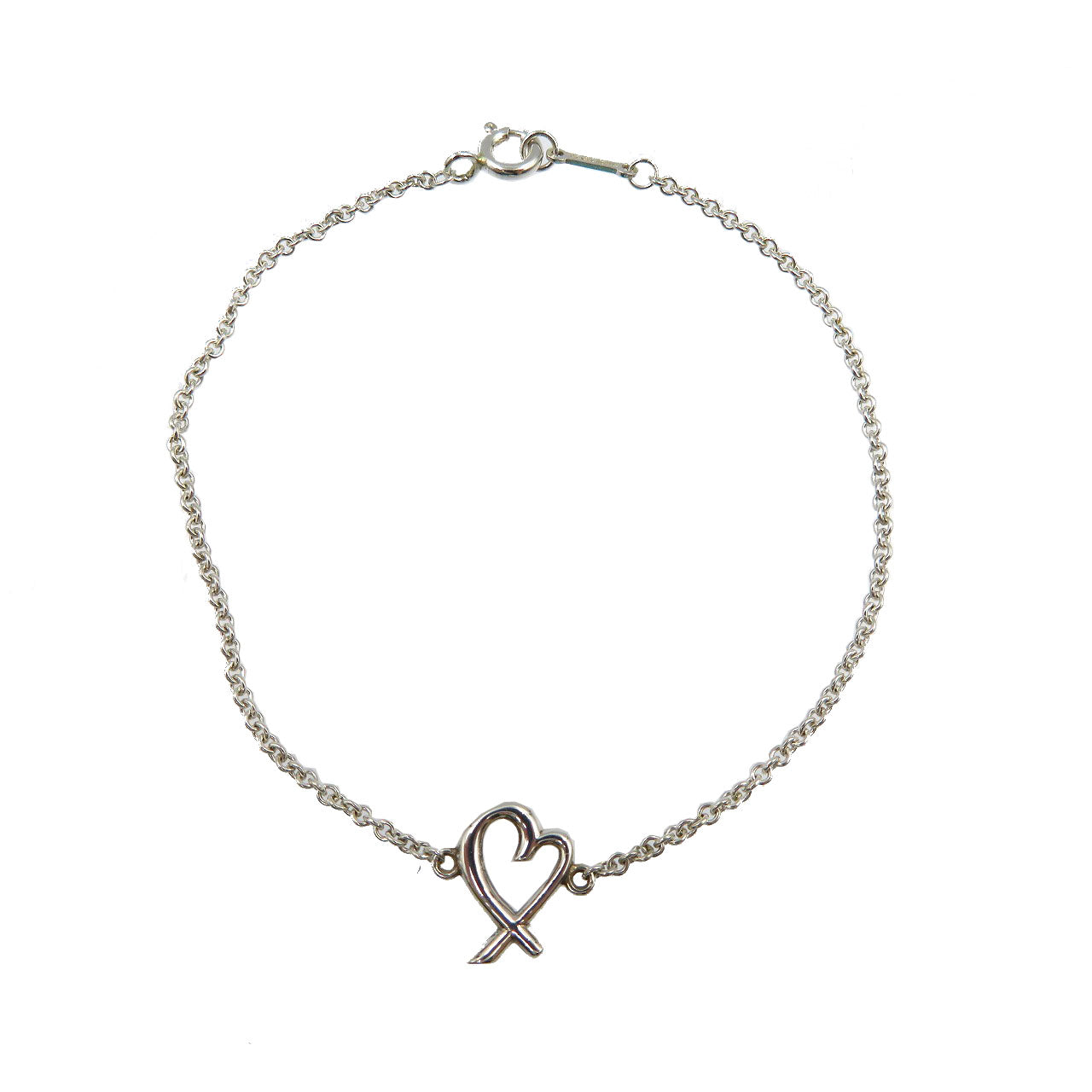 美品 ティファニー パロマ・ピカソ ラビング ハート シルバー925 ブレスレット 0113【中古】TIFFANY&Co.