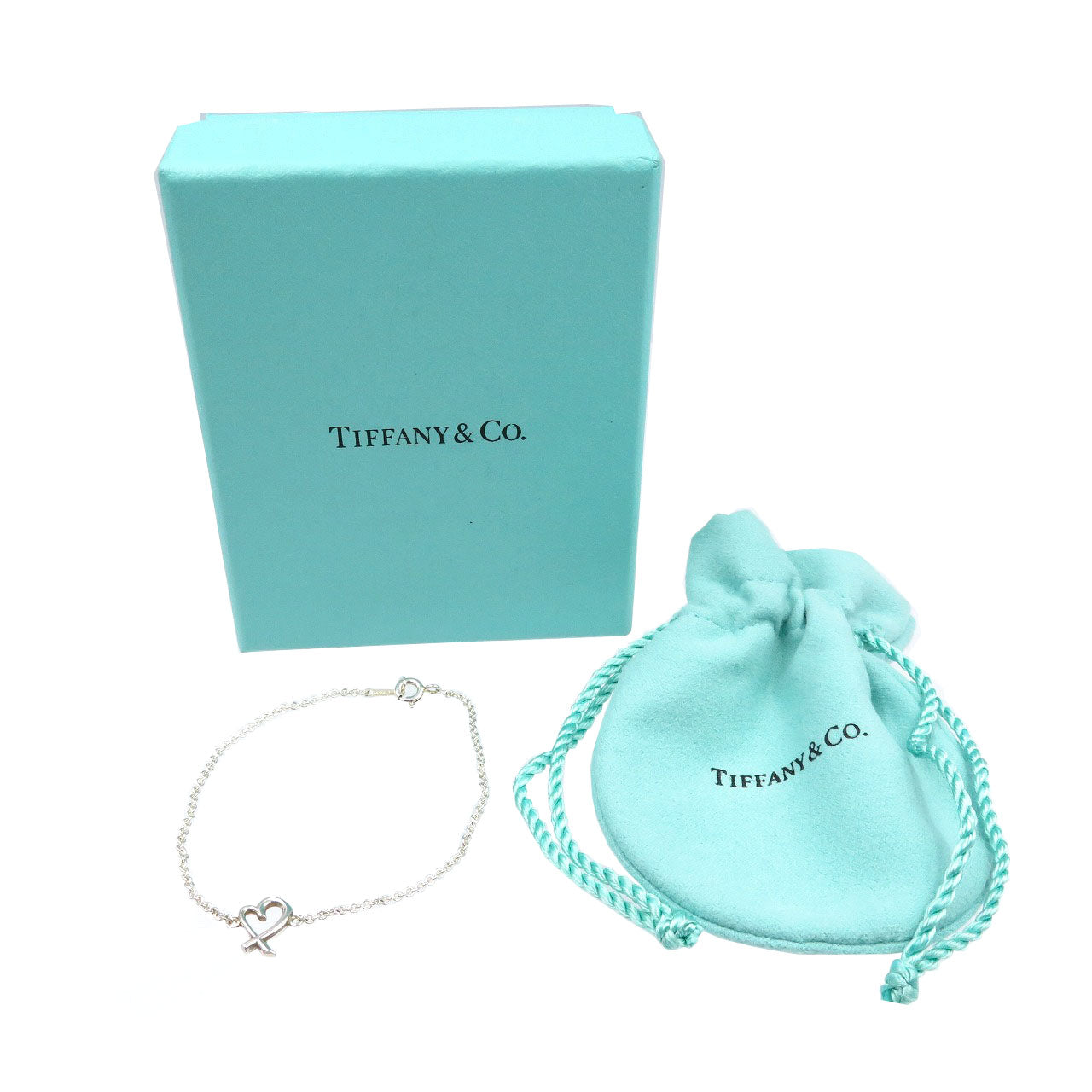 美品 ティファニー パロマ・ピカソ ラビング ハート シルバー925 ブレスレット 0113【中古】TIFFANY&Co.