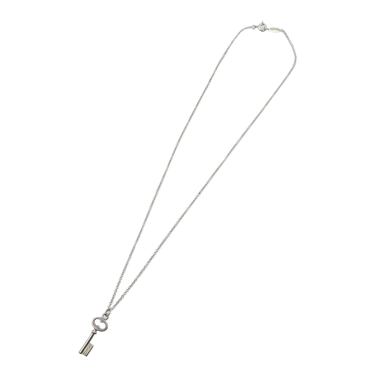 美品 ティファニー オーバルキー シルバー925 鍵 ネックレス 0114【中古】TIFFANY&Co.