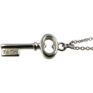 美品 ティファニー オーバルキー シルバー925 鍵 ネックレス 0114【中古】TIFFANY&Co.