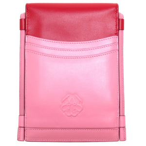 新品同様 アレキサンダーマックイーン レザー ピンク レッド 赤 スマホショルダー ショルダーバッグ 0127【中古】Alexander McQUEEN