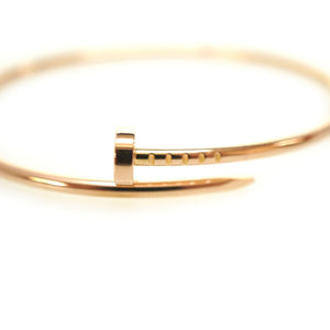 新品同様 カルティエ ジュスト アンクル K18PG ブレスレット サイズ18 750 ピンクゴールド ジュエリー アクセサリー 0129【中古】CARTIER