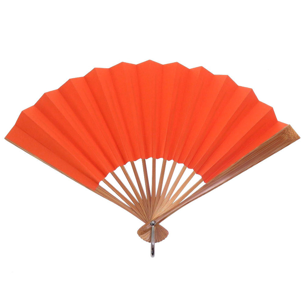 新品同様 エルメス ウッド ペーパー シルバー925 ブラウン オレンジ 茶 扇子 0130【中古】HERMES
