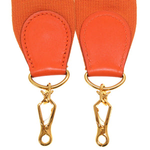 エルメス エブリンストラップ キャンバス オレンジ ゴールド金具 ショルダーストラップ 0135 【中古】 HERMES