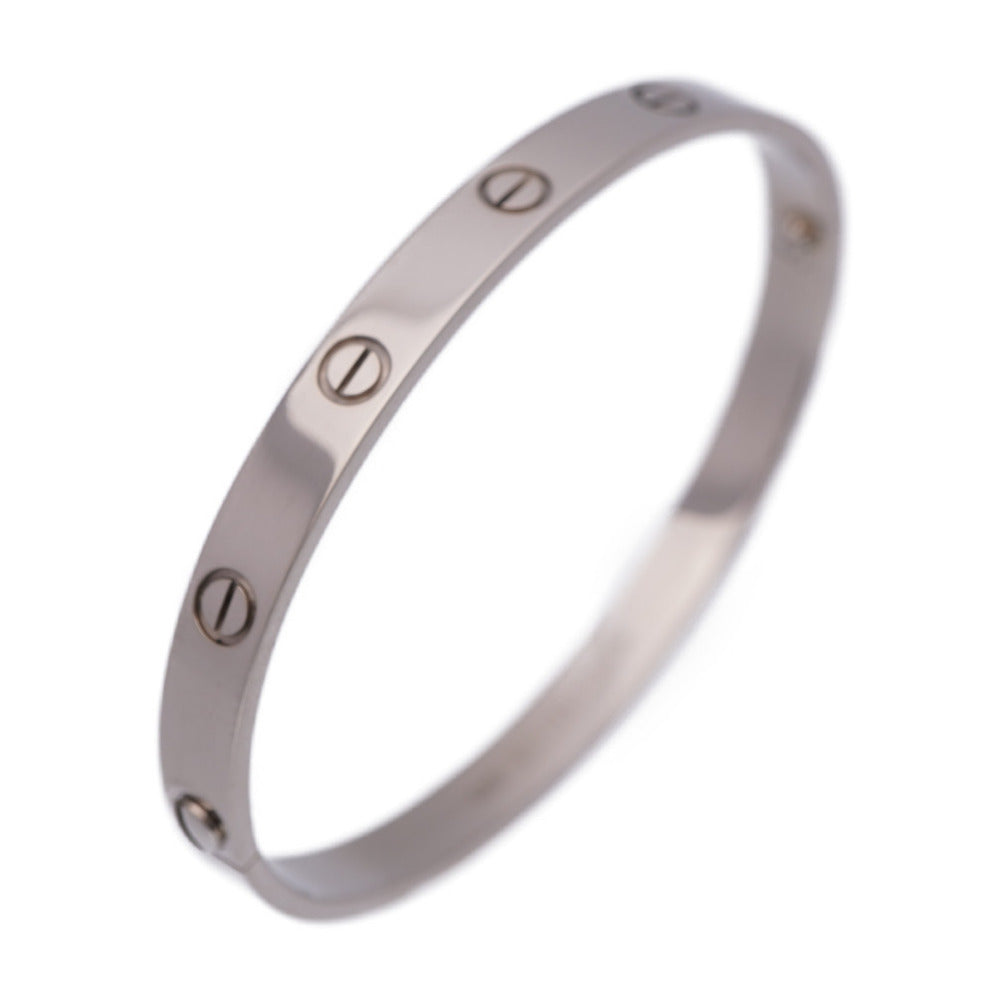 美品 カルティエ ラブブレス K18WG(750WG) バングル ＃19 ブレスレット アクセサリー ジュエリー 0137【中古】CARTIER レディース