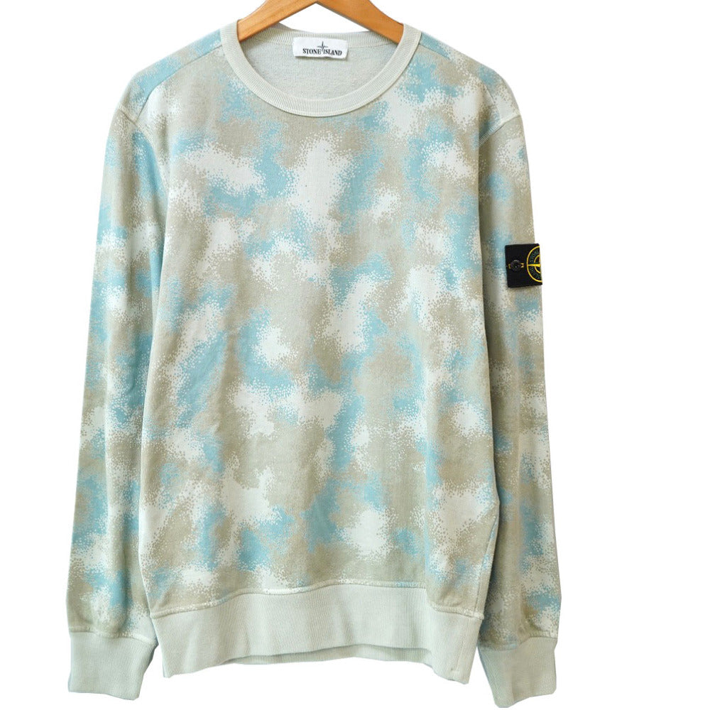 美品 ストーンアイランド カモフラージュ スウェット コットン メンズL カモ 0012【中古】STONE ISLAND メンズ
