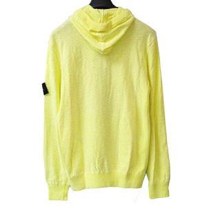 美品 ストーンアイランド ジップアップ パーカー フーディ イエロー サイズL 黄 0017【中古】STONE ISLAND メンズ