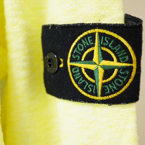 美品 ストーンアイランド ジップアップ パーカー フーディ イエロー サイズL 黄 0017【中古】STONE ISLAND メンズ