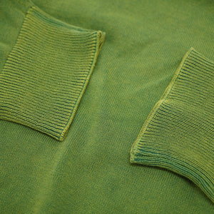 美品 ストーンアイランド Vネック コットン ニット セーター グリーン サイズL 緑 0018【中古】STONE ISLAND メンズ