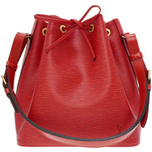 新品同様 ルイヴィトン エピ プチノエ M44107 ショルダーバッグ カスティリアンレッド 赤 LV 0021【中古】LOUIS VUITTON