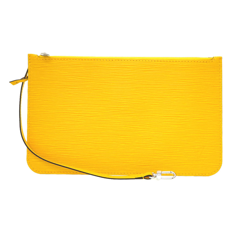 新品同様 ルイヴィトン エピ ネヴァーフル MM/GM用 ポーチ イエロー 黄 LV 0022【中古】LOUIS VUITTON