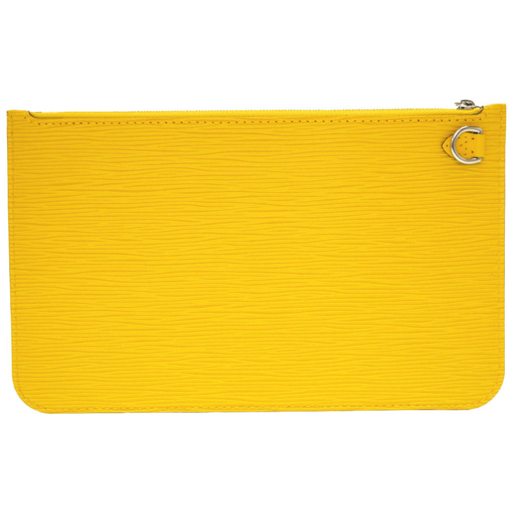 新品同様 ルイヴィトン エピ ネヴァーフル MM/GM用 ポーチ イエロー 黄 LV 0022【中古】LOUIS VUITTON
