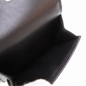 新品同様 ロエベ トライフォールド 61707101 コンパクトウォレット レザー ブラック 黒 3つ折り財布 財布 0029【中古】LOEWE
