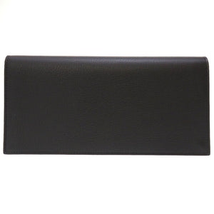 未使用 カルティエ マスト レザー ブラック ボルドー 黒 紫 2つ折り長財布 財布 メンズ 0030【中古】Cartier