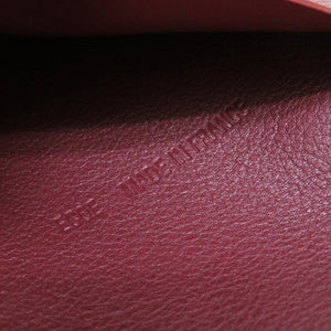 未使用 カルティエ マスト レザー ブラック ボルドー 黒 紫 2つ折り長財布 財布 メンズ 0030【中古】Cartier