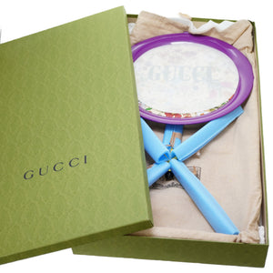 未使用 グッチ フォールディング メタル トレイ フローラ プリント 折り畳み式 0057【中古】GUCCI