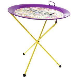 未使用 グッチ フォールディング メタル トレイ フローラ プリント 折り畳み式 0057【中古】GUCCI