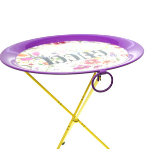 未使用 グッチ フォールディング メタル トレイ フローラ プリント 折り畳み式 0057【中古】GUCCI