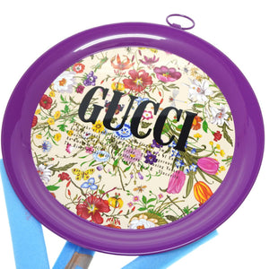 未使用 グッチ フォールディング メタル トレイ フローラ プリント 折り畳み式 0057【中古】GUCCI