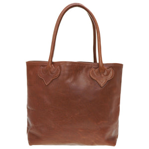 クロムハーツ FSトート クロスパッチ トートバッグ レザー ブラウン 0058【中古】CHROME HEARTS